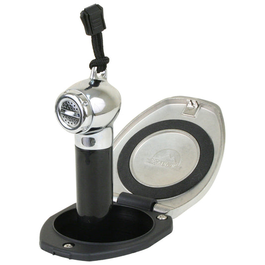 Scandvik Black SS Recessed Transom Shower Handle/Hose - Vertical/Horizontal Mount - 6 Hose