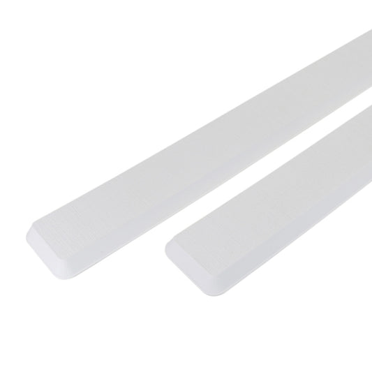 SeaDek Cockpit Coaming Bolster Set (2) - 4" x 39" 20mm Thick - White w/Brushed Texture