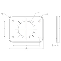 TACO Grand Slam 300 Universal Backing Plate f/GS-300 GS-390 - Pair