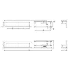 TACO Command Ratchet Hinge - 18-1/2" - 316 Stainless Steel Polished w/Hard Stop