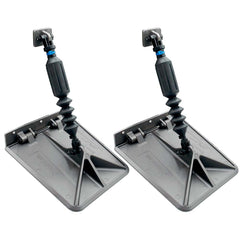 Smart Tabs SX Trim Tabs by Lectrotab 9.5" x 10" f/16'-18' Boats w/60lb Actuators - 60-150HP - Gunmetal Grey