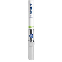 Scout 8' QuickFit White VHF Antenna w/5M Cable + FME Quick 6 Foam Filled 6db Solid Brass Copper Element