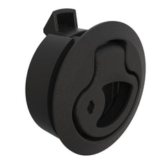 Southco Push-to-Close Latch, Medium Size, Key Locking, 2 - 7mm Grip, Plastic, Natural - Black