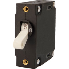 Egis A Series White Toggle Panel Mount Circuit Breaker - Single Pole 25A