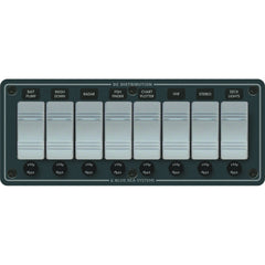 Blue Sea 8261 Waterproof Panel 8 Position - Slate Grey