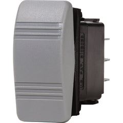 Blue Sea 8222 Water Resistant Contura III Switch - (ON)-OFF-(ON) - Grey
