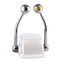 Schmitt Marine Standard Control Arm Set w/Gold Throttle Knob Plain Shift Knob