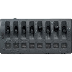 Blue Sea 4309 WeatherDeck 12V DC Waterproof Switch Panel - 8 Position