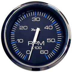 Faria Chesapeake Black 4" Tachometer - 6000 RPM (Gas) (Inboard I/O)