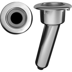 Mate Series Elite Screwless Stainless Steel 15 Rod Cup Holder - Drain - Round Top