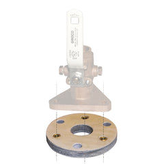 GROCO Backing Block f/2" 2-1/2" Seacocks