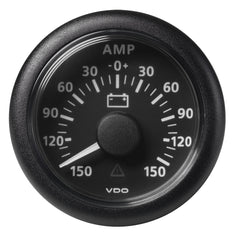 Veratron 52MM (2-1/16") ViewLine Battery Status Gauge -150/+150AMP - Black Dial Bezel