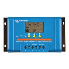 Victron BlueSolar PWM Charge Controller (DUO) LCD USB Charge Control - 12/24VDC - 20A