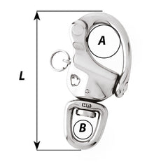 Wichard 3-7/8" Snap Shackle w/Swivel Clevis Pin