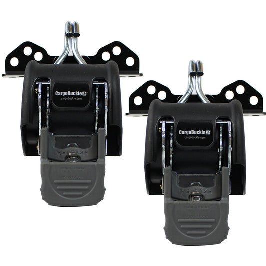 CargoBuckle Universal Ladder Rack Tie-Down System - 2" Retractable Tie-Down - 1 Pair