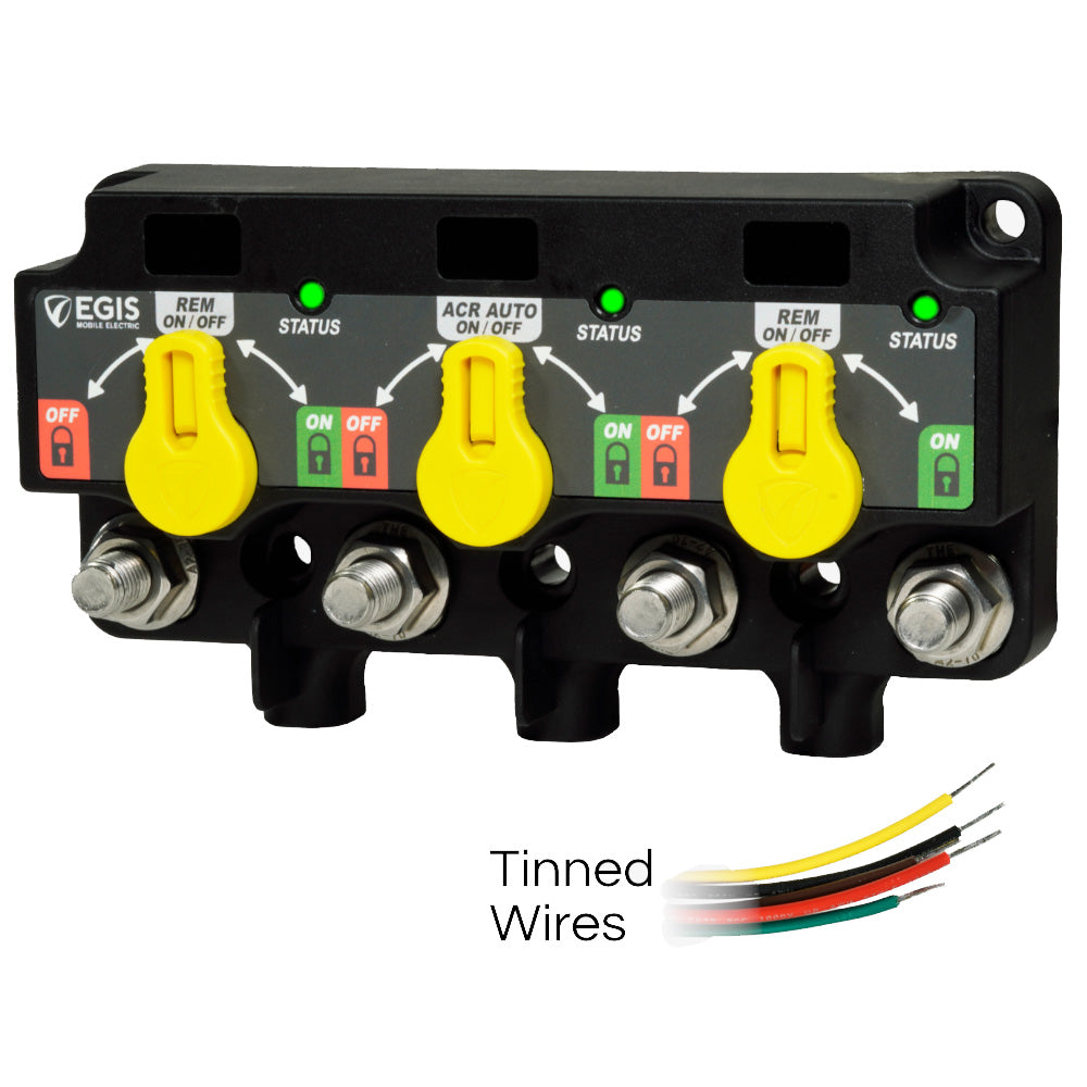 Egis XD Series Triple Flex 2 Relay-ACR-Relay w/Knobs  Tinned Wires