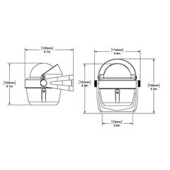 Ritchie B-51 Explorer Compass - Bracket Mount - Black