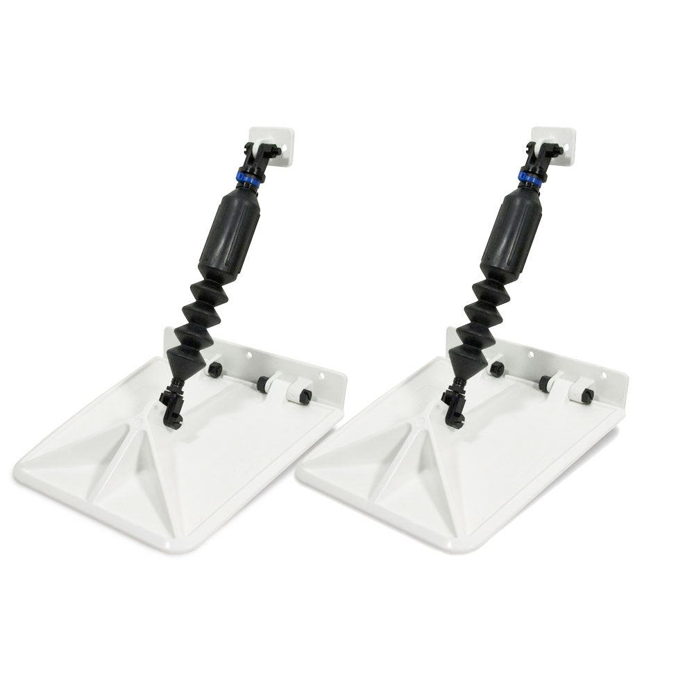 Smart Tabs SX Trim Tabs by Lectrotab 9.5 x 10 f/15'-18 Boat w/60 - 135HP - White