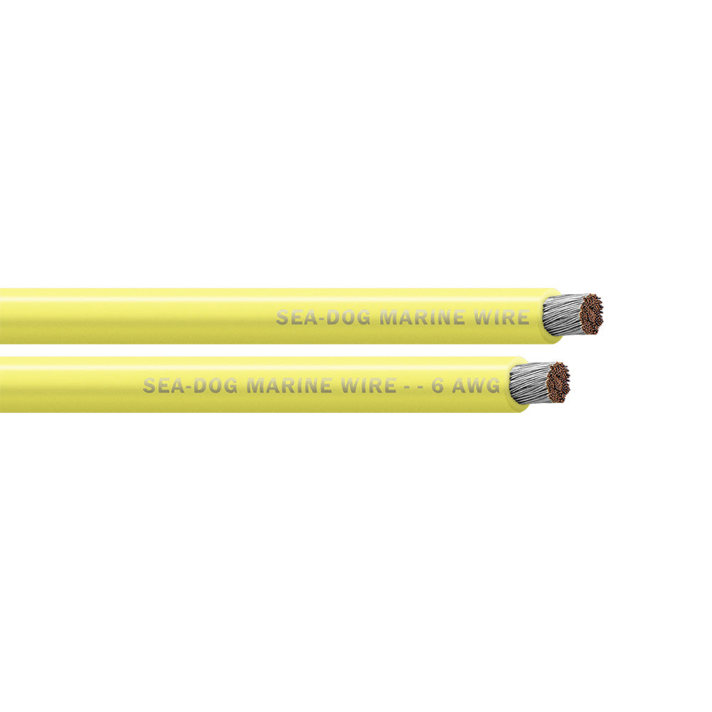 Sea-Dog 6 AWG Yellow Battery Cable - 25'