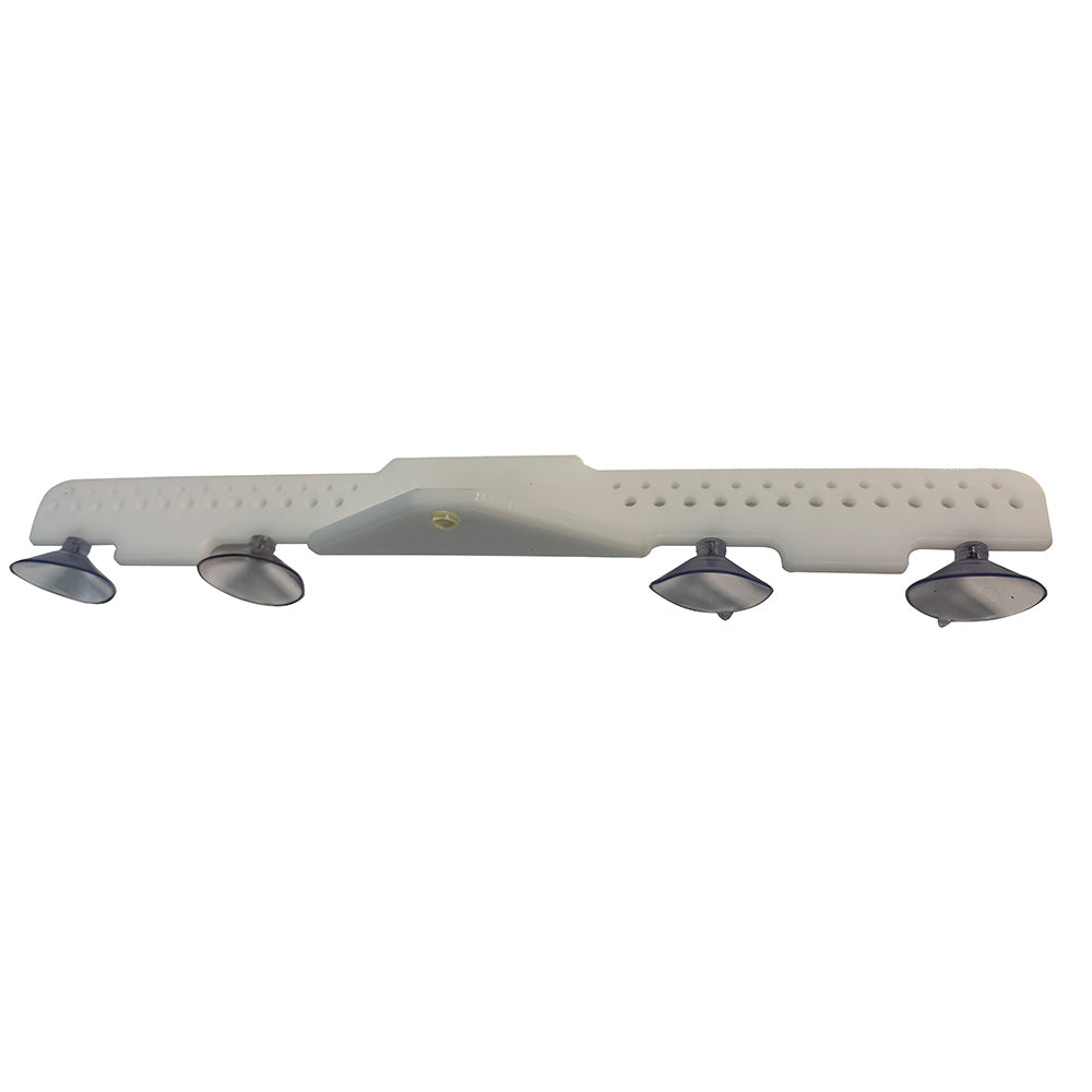 Deep Blue Marine 18" Acrylic Lure Rack - Suction Cup Mount - White