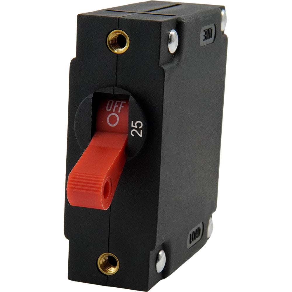 Egis A Series Red Toggle Panel Mount Circuit Breaker - Single Pole 25A