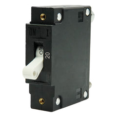 Egis C Series White Toggle Panel Mount Circuit Breaker - Single Pole 20A