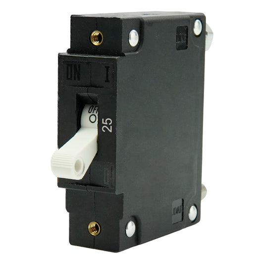 Egis C Series White Toggle Panel Mount Circuit Breaker - Single Pole 25A
