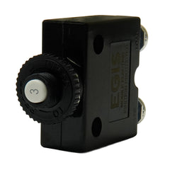 Egis 3A Push Button Panel Mount Circuit Breaker - Screw Terminals