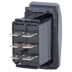 Blue Sea 8222 Water Resistant Contura III Switch - (ON)-OFF-(ON) - Grey