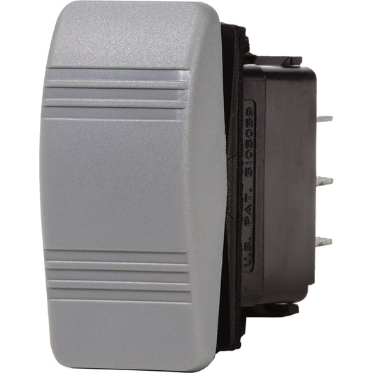 Blue Sea 8222 Water Resistant Contura III Switch - (ON)-OFF-(ON) - Grey [8222]