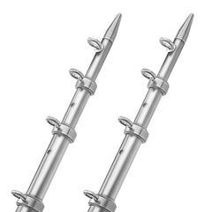 TACO 15' Telescopic Outrigger Poles HD 1-1/2" - Silver/Silver