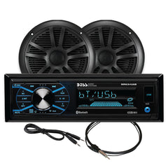Boss Audio MCBK634B.6 Marine Stereo  6.5" Speaker Kit - Black