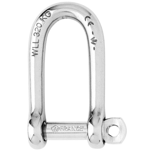 Wicahrd Self-Locking Long D Shackle - Diameter 5mm - 3/16" [1212W]