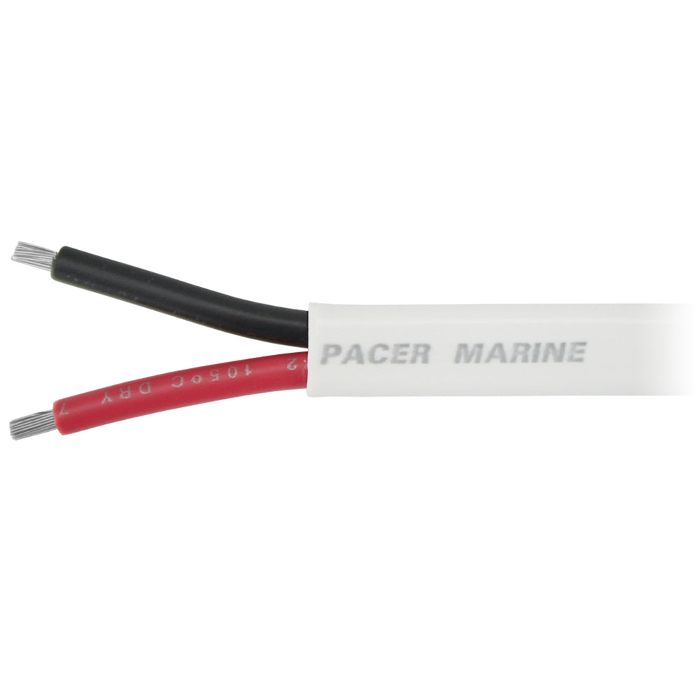 Pacer 12/2 AWG Duplex Cable - Flat Cable - Red/Black - 250'